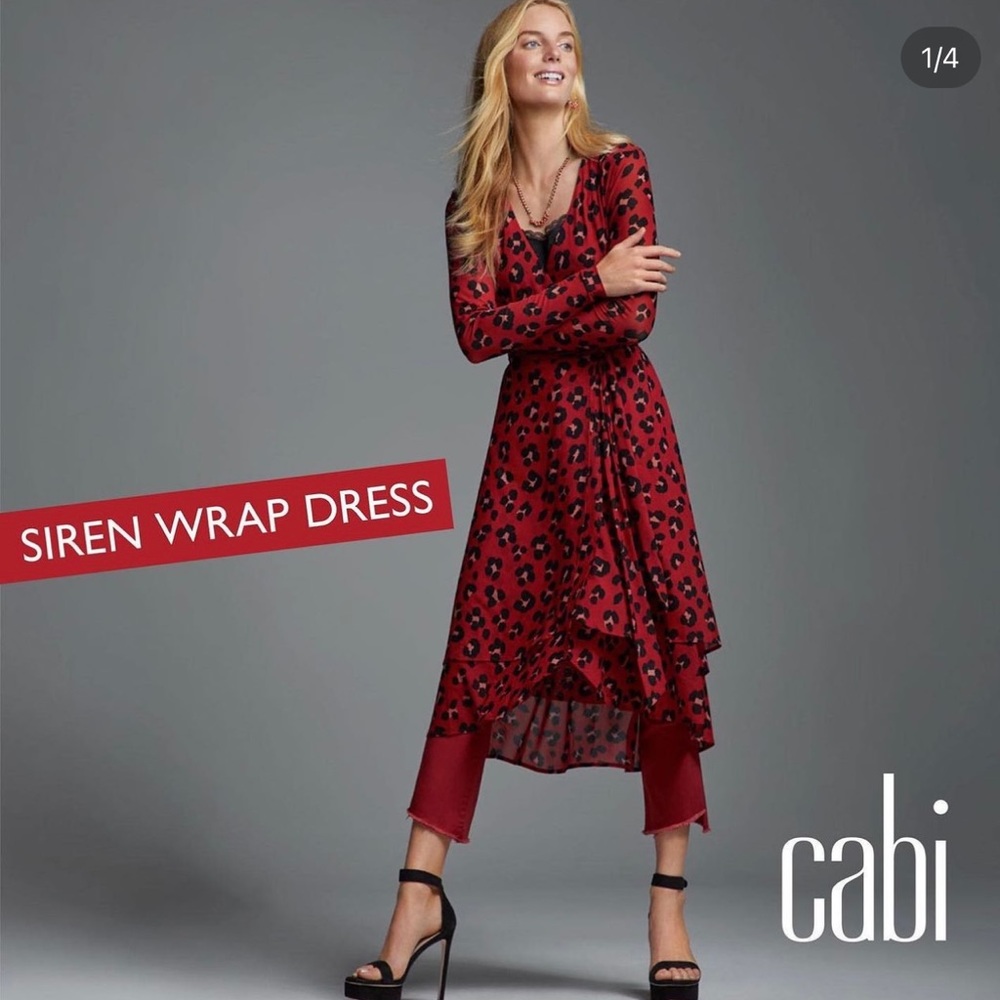 cabi Siren Wrap Dress Size Small